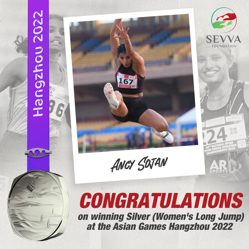 It's a Silver for Ancy Sojan at the #asiangames 🥈
Great effort 👏

#SEVVA #InThisTogether