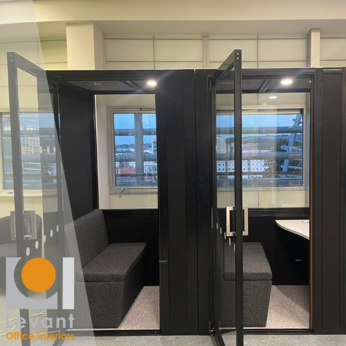 Some more acoustic pods installed at a North East university. Ideal for students who want to crack on with their coursework, as well as a place to rest and rejuvenate away from the disturbance of open space levantofficeinteriors.com/index.php/pods/ #OfficeFurniture #OfficeDesign #OfficeInteriors