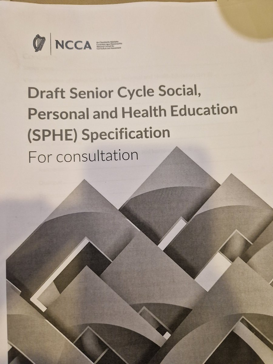 NAPD_IE's tweet image. NAPD Deputy Director @ROConnor42  took part in this @NCCAie stakeholder event today on behalf of @NAPD_IE on the new SPHE specification for Senior Cycle #seniorcyclereform #consultation #partnership
