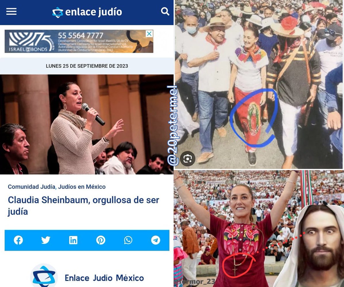 20PeterMel's tweet photo. Un candidato a la presidencia puede ser judío, católico, cristiano, musulmán o ateo, en un gobierno LAICO no hay problema ni hay exclusiones

Lo DENIGRANTE es que #ClaudiaPlagiaria ENGAÑE, tanto a la respetable comunidad judía, como a sus votantes

Video👇
https://t.co/wmUxnRJgv4 https://t.co/mG3u0X9C74