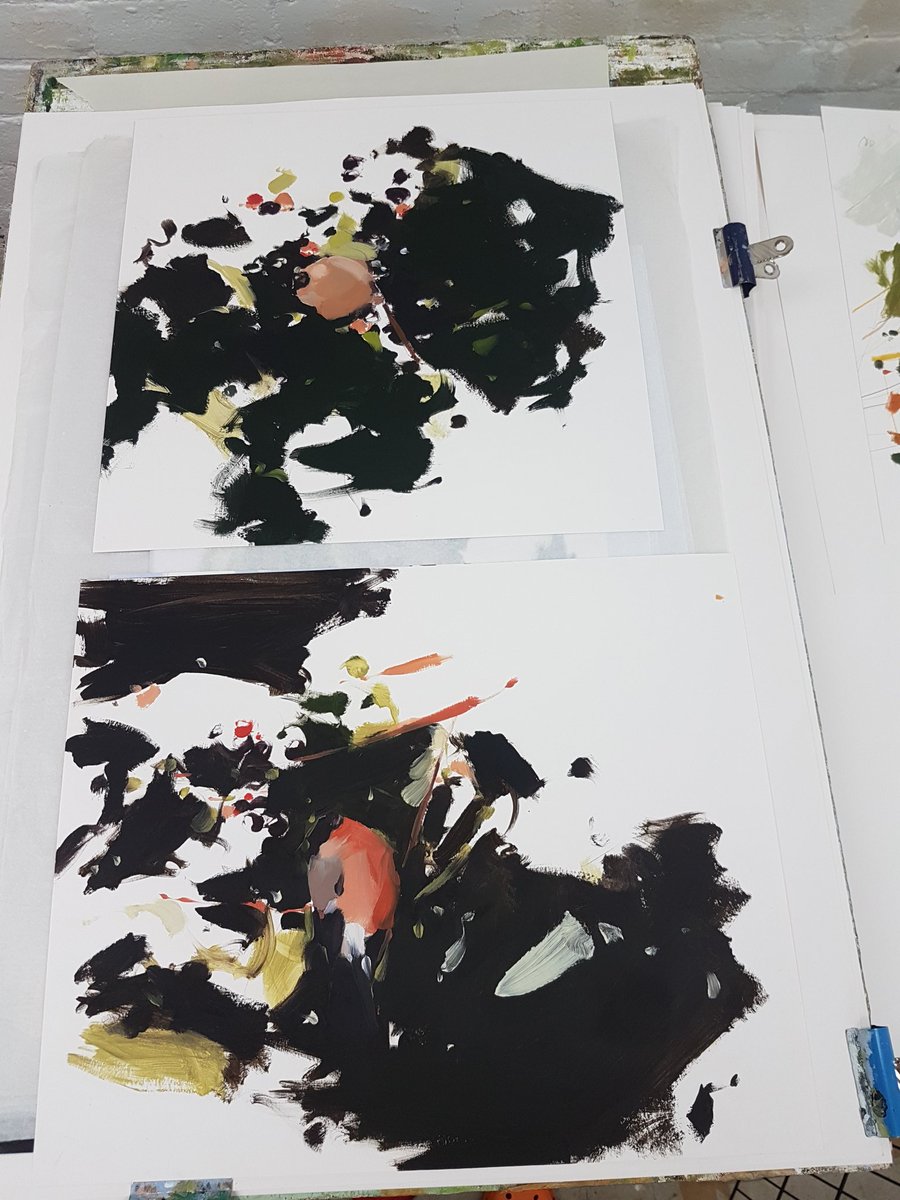 esthertysonart's tweet image. #bullfinch #flown #north for the #winter #oilpainting #drawing #british #garden #birds #dark #light