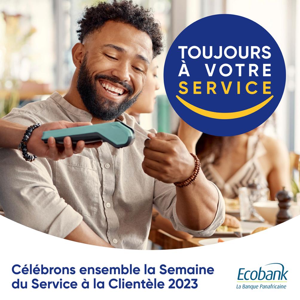 EcobankRDC's tweet image. Bonne #SemaineDuServiceClient de la part de nous tous à Ecobank – Merci de votre confiance. 

Vous nous donnez la force de nous surpasser pour offrir la meilleure expérience client au quotidien. Nous sommes toujours à votre service, 365 jours par an. 

#ServiceEnEquipe
