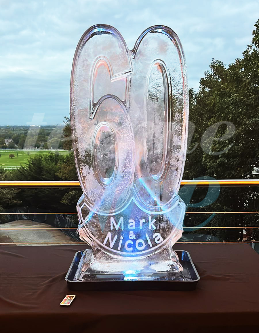 A 60th #anniversary #iceluge from #techneice to start the week off
#icesculpture #iceart #ice #celebration