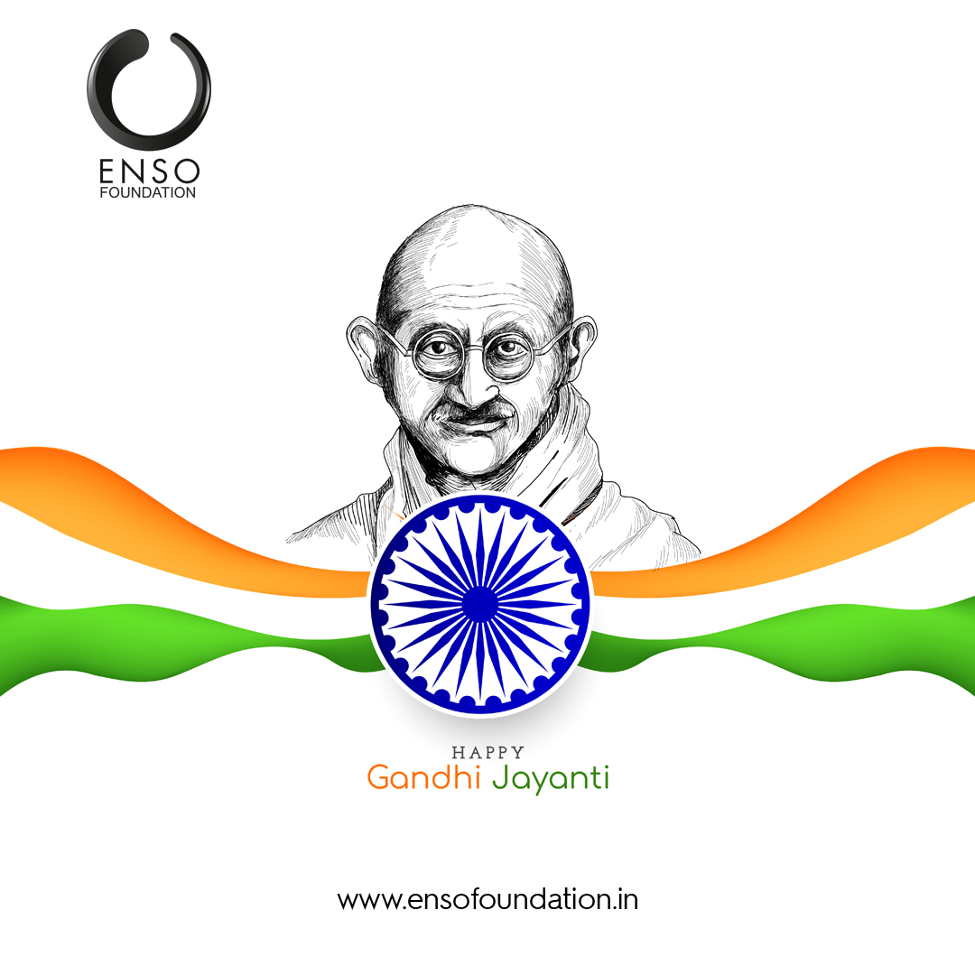 ensofoundation's tweet photo. On Gandhi Jayanti, let's renew our commitment to building a more just and peaceful world. Wishing you a day of reflection, love, and kindness.  #HappyGandhiJayanti!. https://t.co/PEfjlouLHJ