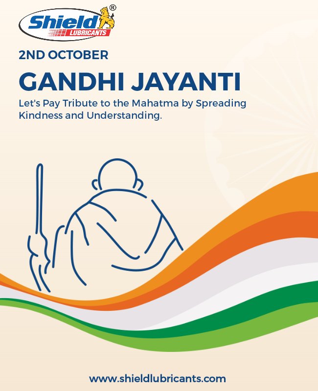 " Celebrating The Father Of The Nation With Reverence. " 
.
.
.
.
Happy Gandhi Jayanti !
.
.
.
shieldlubricants.com 
.
.
.
.
.
#happygandhijayanti #happygandhijayanti🙏 #2ndoctober #gandhi #gandhijayanti #freedom #india #freedomgandhi