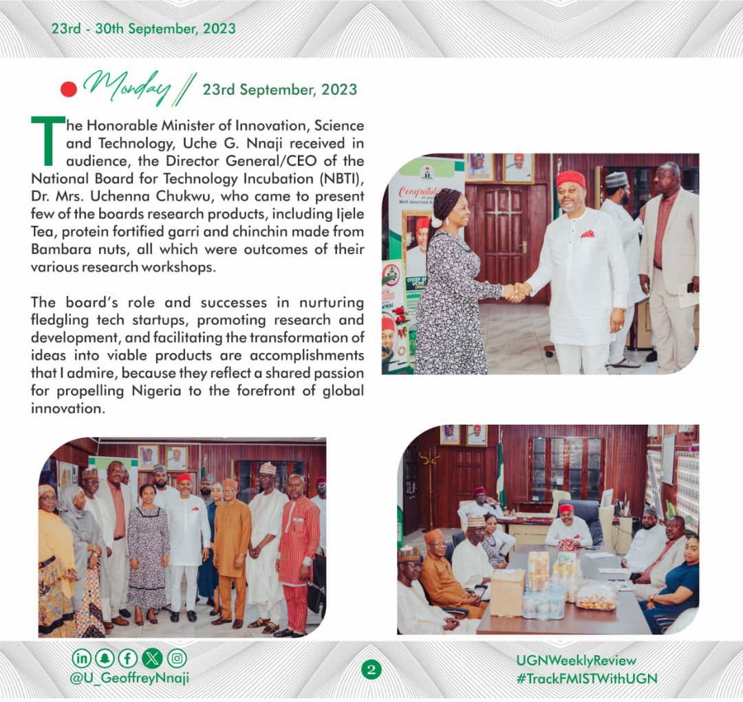 Dr_A_Mustapha's tweet photo. 23rd, September - 30th September, 2023
#UGNWeeklyReview
#TrackFMISTWithUGN
#FMISTWithUGN https://t.co/vB1rYfLZsA
