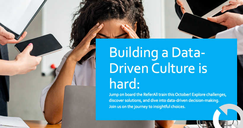 ReferALL's tweet photo. Building a Data-Driven Culture is hard: Jump on board the ReferAll train this October! Explore challenges, discover solutions, and dive into data-driven decision-making. Join us on the journey to insightful choices.
📈 #DataManagement #ExerciseReferral #EmbracingData https://t.co/WfsAoGy4YS