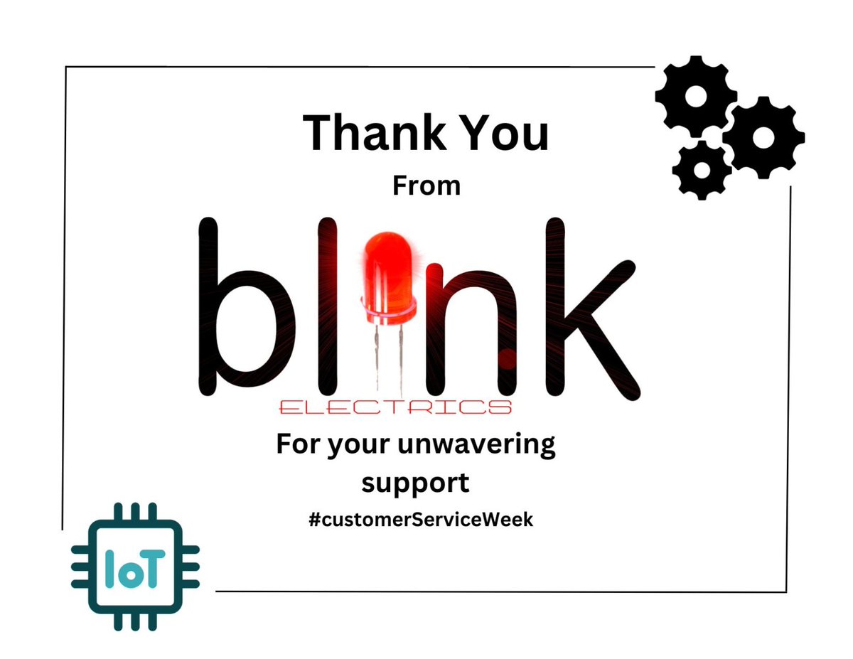 blinkElec's tweet image. Thank You for Trusting Us!
As Customer Service Week unfolds, we want to express our heartfelt gratitude for your trust and partnership. You're the heart of our success in industrial automation and IoT. Your loyalty inspires us every day.
#CustomerServiceWeek #BlinkElectricsCares