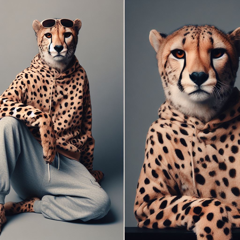 AIAnthro's tweet photo. Cheetah posing for a photo shoot
#AIart #BingAI #furry #Anthro #ai https://t.co/kAX7lUypnn