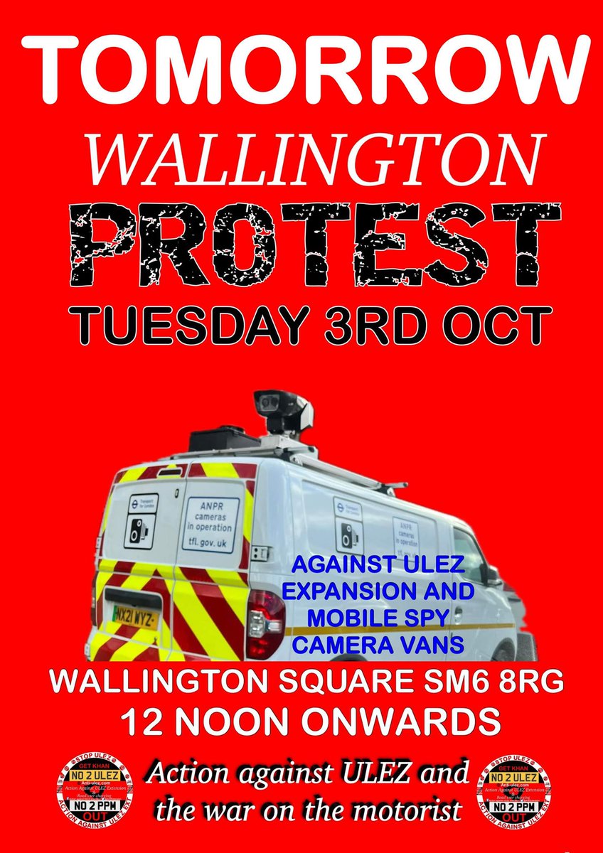 TheSickNeedCars's tweet photo. #Wallington #ULEZProtest Tuesday 3rd October. @MayorofLondon @GBNEWS @BBCSouthNews @BBCLondonNews @itvlondon @MailOnline @Telegraph #Stopulez #Stoptaxingthepoor https://t.co/V921ohKWGA