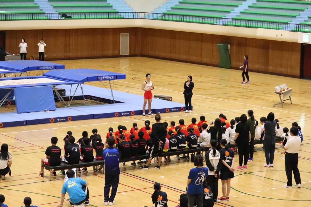 a8noook's tweet photo. 第3回岸彩乃杯トランポリンシンクロナイズド大会。

⁡今年は遠方からも参加いただき、@tra_dk による演技披露も行いました！参加選手たちにとっても有意義な大会になったはず！
⁡
先生方、スタッフ、選手、コーチ、保護者のみなさまには、感謝の気持ちでいっぱいです✨
ありがとうございました！！ https://t.co/EkFM5BzkX1