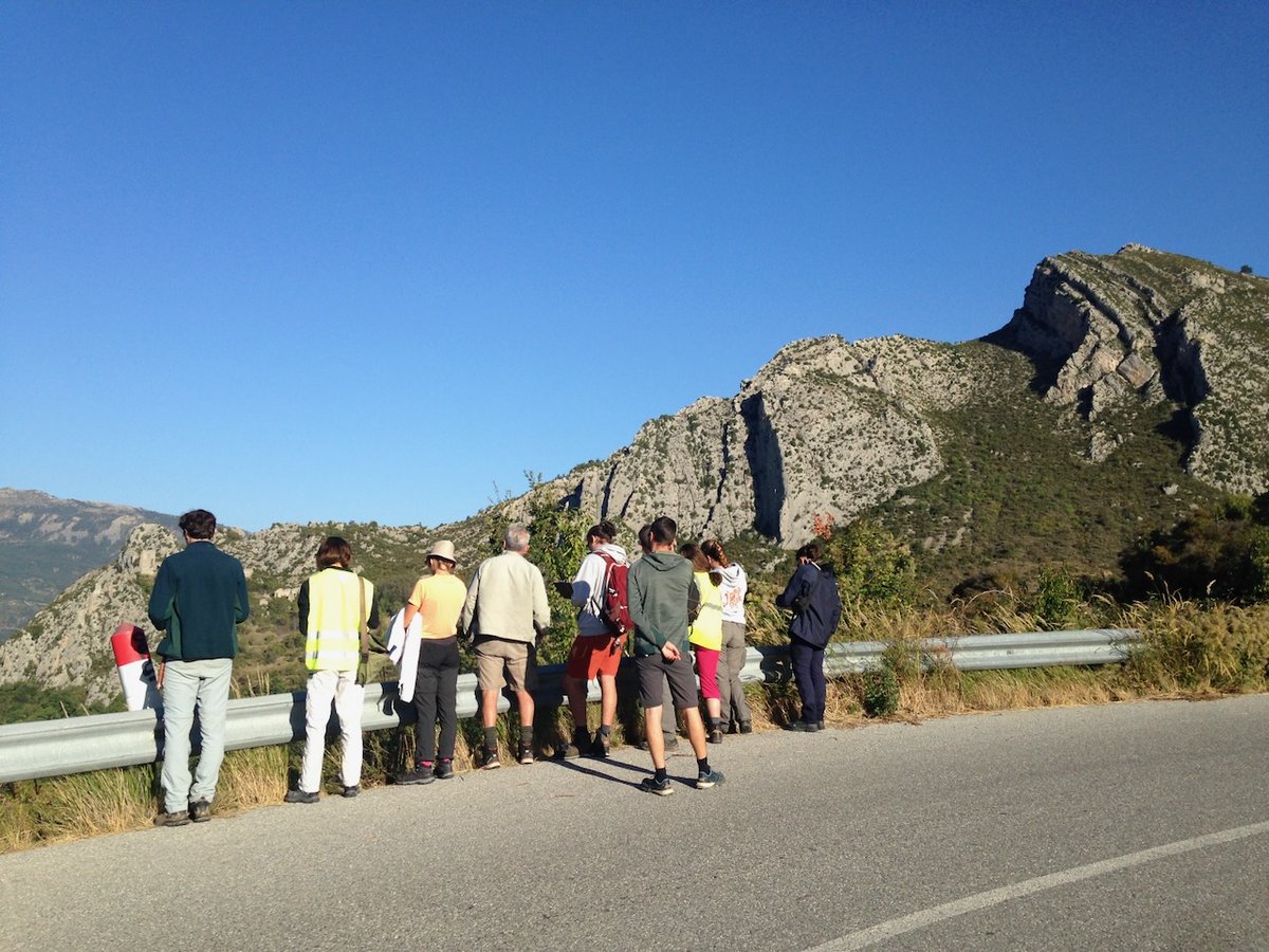 Stage de #géologie de terrain dans les Alpes-de-Haute-Provence avec les étudiants du #Master #STEPE @ENS_ULM @psl_univ