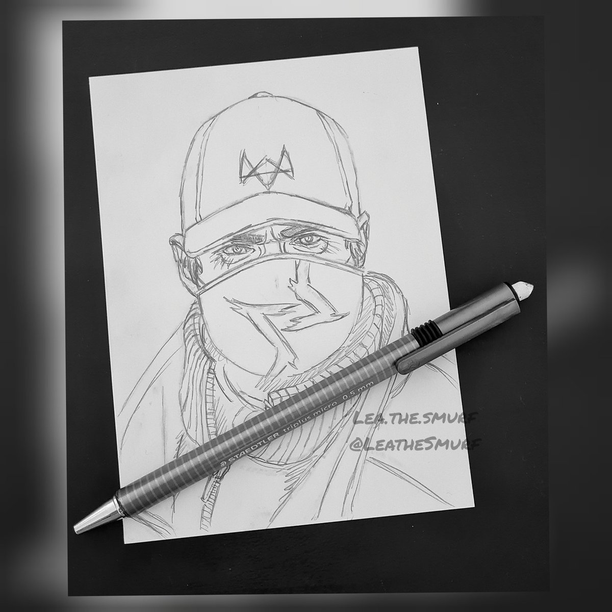 LeatheSmurf's tweet photo. Happy October/#spooktober/#inktober everybody! I am back from hiatus with a sketch of Aiden Pearce from Watch Dogs!
#watchdogs #watchdogslegion #watchdogs1 #watchdogsgame #watchdogsfanart #watchdogsbloodline #aidenpearce #aidenpearcefanart #fanart #workinprogressart #sketch https://t.co/KsgIlmyuvt