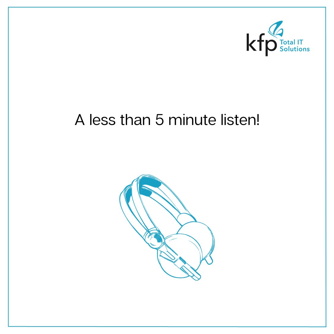 Listening to this will take less than 5 minutes!

It will take less than 5 minutes to listen to our Managed Services podcast, featuring our Head of Sales &amp; Marketing, Steve Chambers.

Listen to the podcast here - kfpit.com/newsroom/kfp-p…

#Podcast #ManagedServices #WeAreRetail