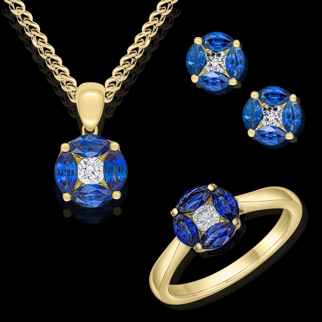 Our gorgeous 18ct yellow gold marquise sapphire and diamond collection ✨
.
.
.
#sapphire #sapphireanddiamonds #gold #18ctgold #yellowgold #diamond #sapphirejewellery #september #septemberbirthstone #gemstone #blue #finejewellery #jewellery #traditional #modern #classic