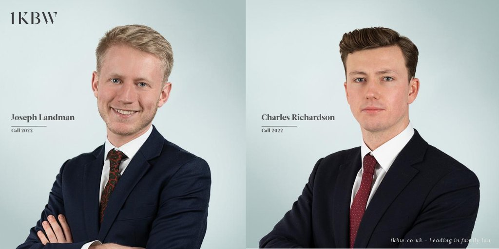 Chambers is delighted to welcome Joseph Landman and Charles Richardson as new tenants following their successful completion of pupillage. Click here to find out more about Joseph 1kbw.co.uk/barrister/jose… Charles 1kbw.co.uk/barrister/char…