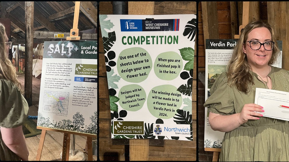 Lion Salt Works has partnered with us to give children an opportunity to design a flower bed. The winning design will be transformed into a real flower bed, in one of our Northwich parks in 2024.
Visit the 'Salt &amp; Local Parks &amp; Gardens' exhibition to take part - until 30th Oct.
