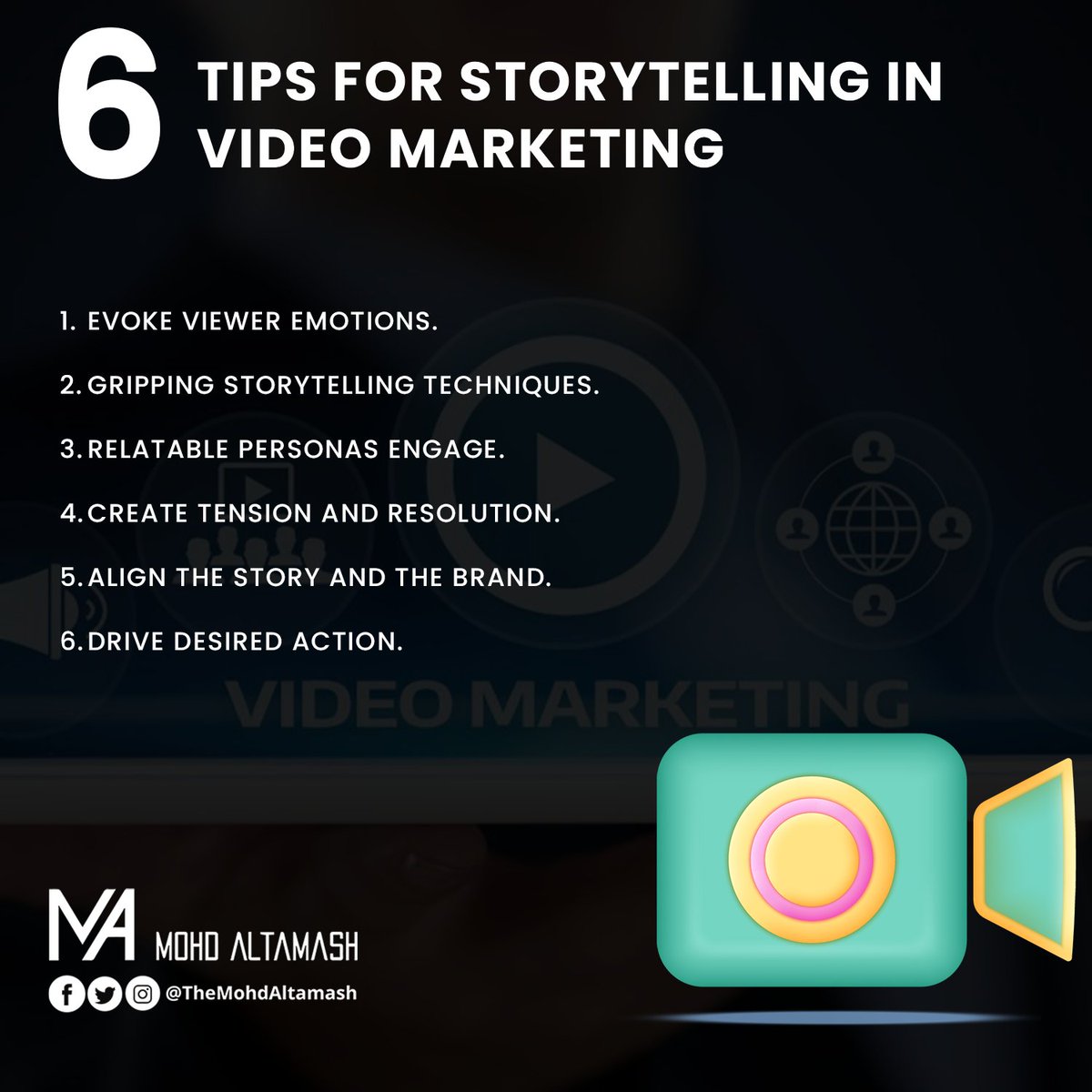 Unlock the Power of Storytelling in Video Marketing! 📽️📚

#videomarketing #videomarketingtips #videomarketingstrategy #videomarketingforbusiness #videomarketingexpert #videomarketingexpert #videomarketinghacks #storytellingtips #storytellingtechniques #videomarketingtools