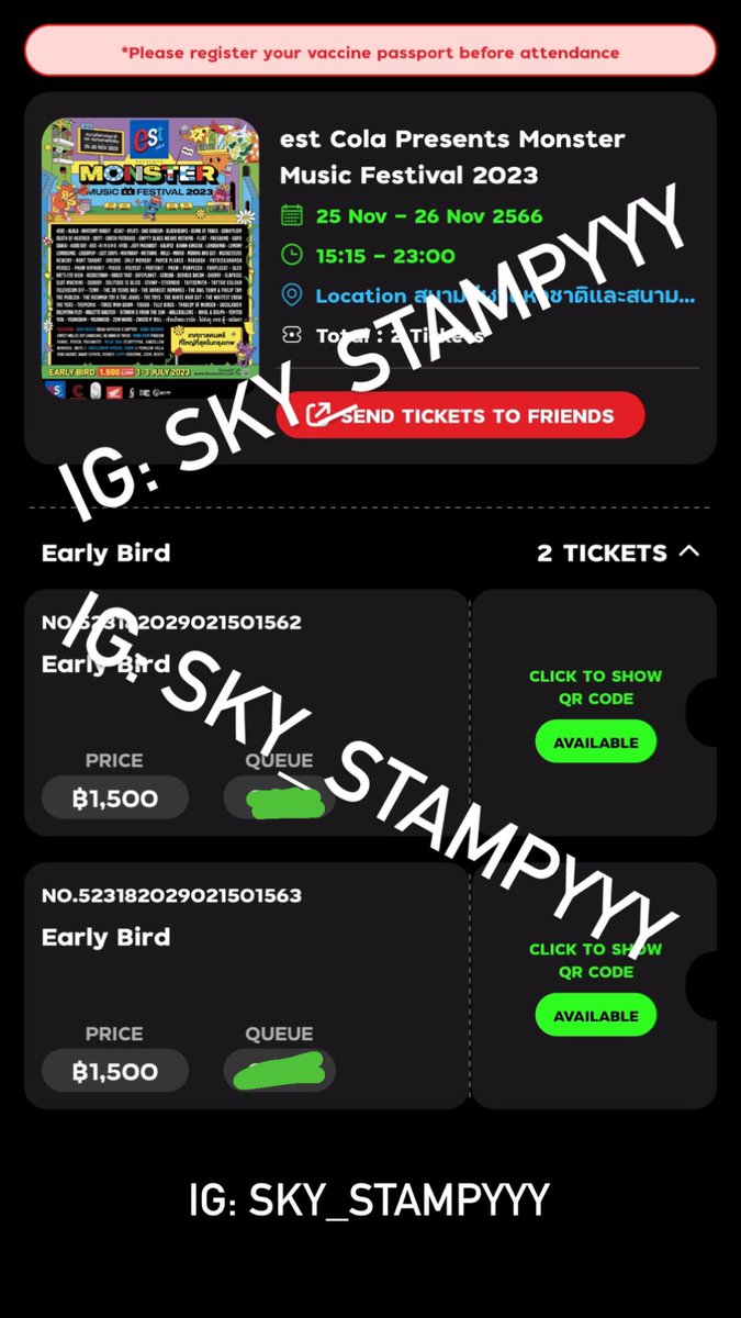 moveforward1122's tweet photo. ขาย
เหลือ 1 ใบ
1,190฿

IG:SKY_Stampyyy

#Monstermusicfestival2023 
#monstermusicfestival
#Concert 
#บัตรคอน https://t.co/WzEs8nypcx