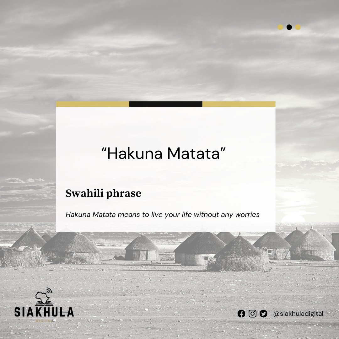 Happy Monday! Let's begin October with some Tanzanian wisdom - "Hakuna Matata" means "No worries" in Swahili. 🦁Let's channel our inner Simba and tackle this week with a carefree spirit!  #HakunaMatata #MondayMotivation