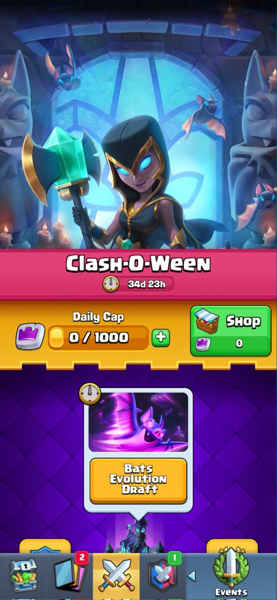 PradumCR's tweet photo. Here we go 🤩
#octoberseason
#ClashRoyale
#motherwitch 🤩 https://t.co/XTEgsXTm82