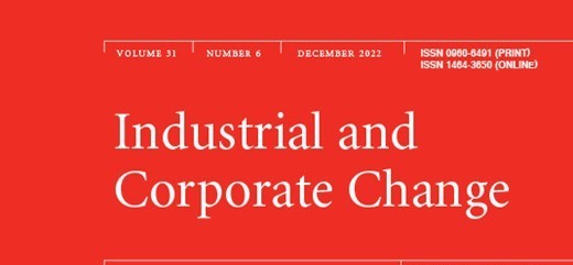 In a paper published in ICC together with <a href="/petersbettina2/">Bettina Peters</a> we demonstrate that innovative firms are more resilient in recessions; they can compensate turnover losses with new products.
academic.oup.com/icc/article-ab…

#innovation #innovationstrategy #resilience #crisis
