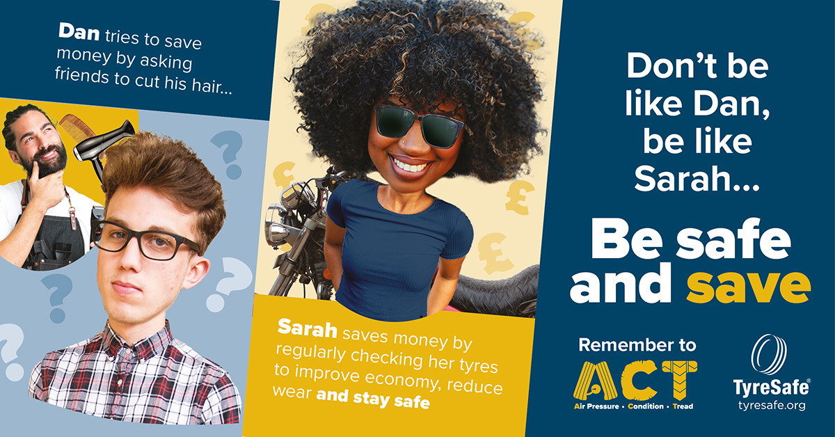 Tyresafe's tweet photo. TyreSafe is excited to announce the launch of its highly anticipated ‘Safe and Save’ campaign as part of this year’s Tyre Safety Month as they aim to help motorists stay safe, save money and mitigate risks. #TSM2023 #SafeAndSave #CostOfLiving #CheckTyres https://t.co/GBzBfTq1QF