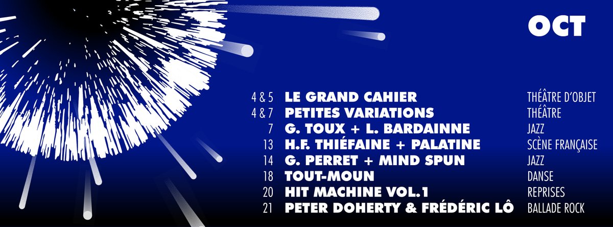 Un mois d'octobre pas si sobre... en spectacles.