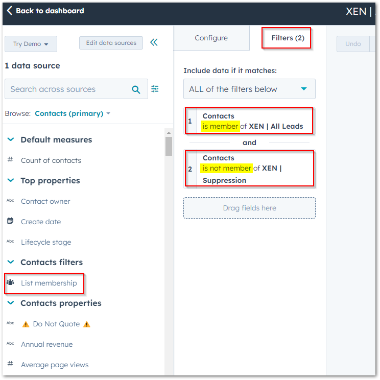 A clever way to set up your reports - utlise list membership for both inclusion and exclusion criteria.
#HubSpotReport #HubSpot