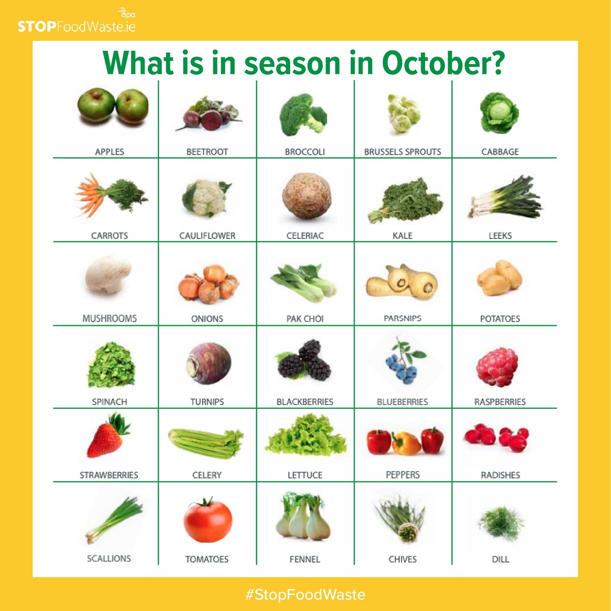 Nothing scary about this month’s what’s in season👻 With so much variety in this month’s seasonal calendar, there’s lots of fruit and veg for you to enjoy! Download, save or screengrab our October seasonal guide to #StopFoodWaste this month.