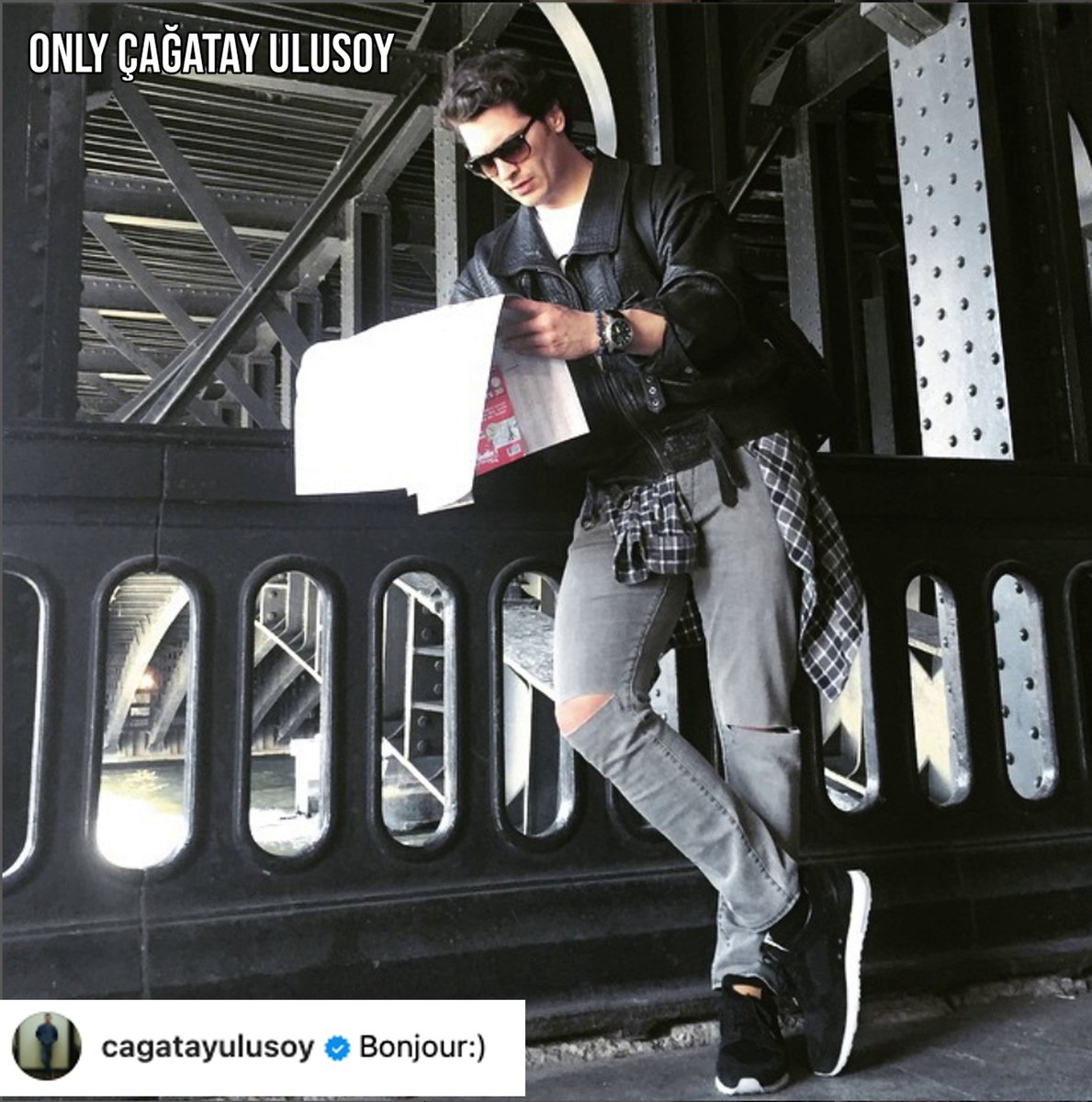 #TB to #ÇağatayUlusoy 2015's visit to Paris.