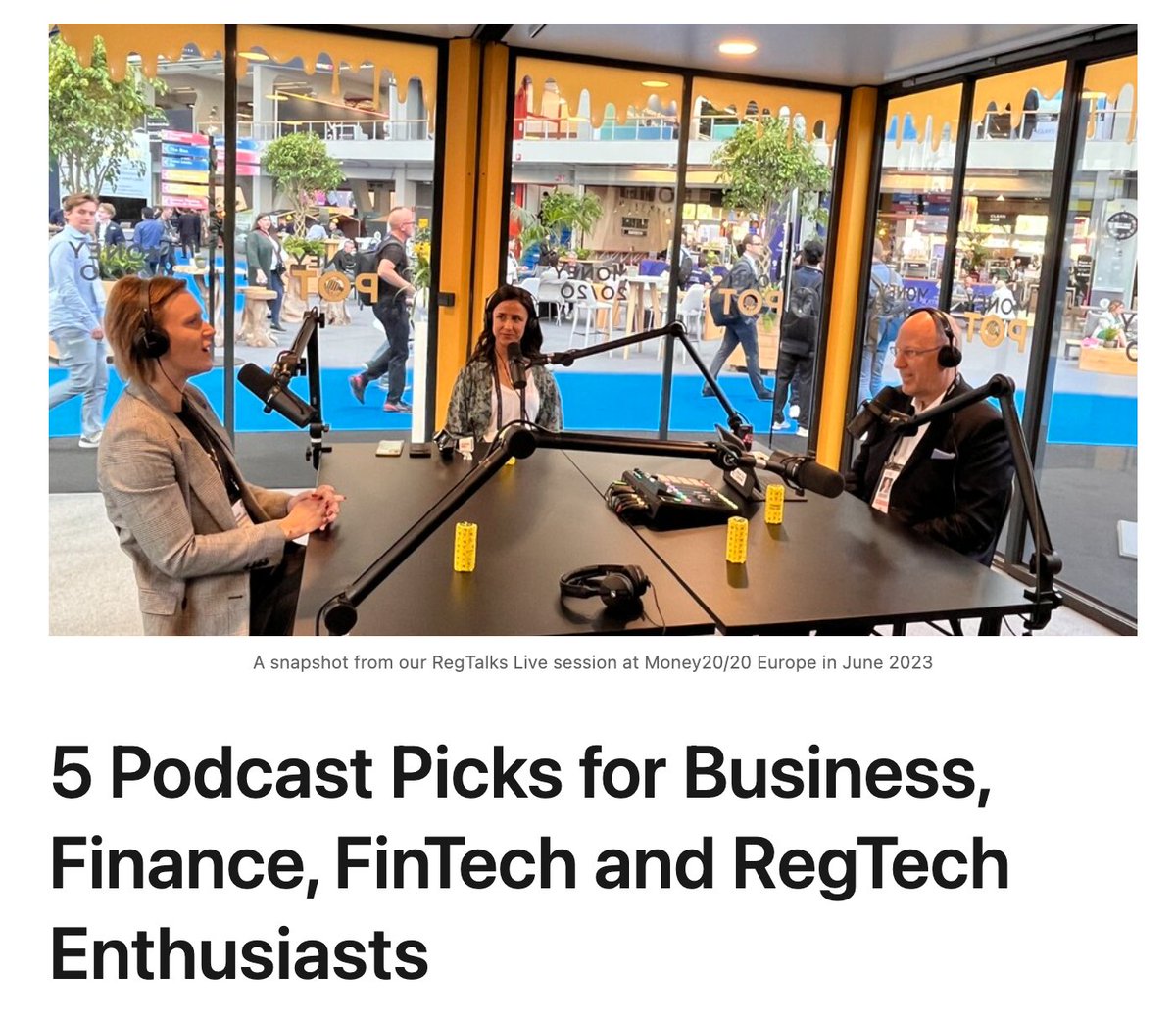 From missing #crypto queens and North Korean hackers to legendary tech IPOs and a quiz show of the financial world, there's something for every kind of #RegTech &amp; #Fintech enthusiast in this article of #podcast recommendations from our CEO <a href="/RoamingFounder/">Claus Christensen</a>: kycl.io/3PDgZXU
