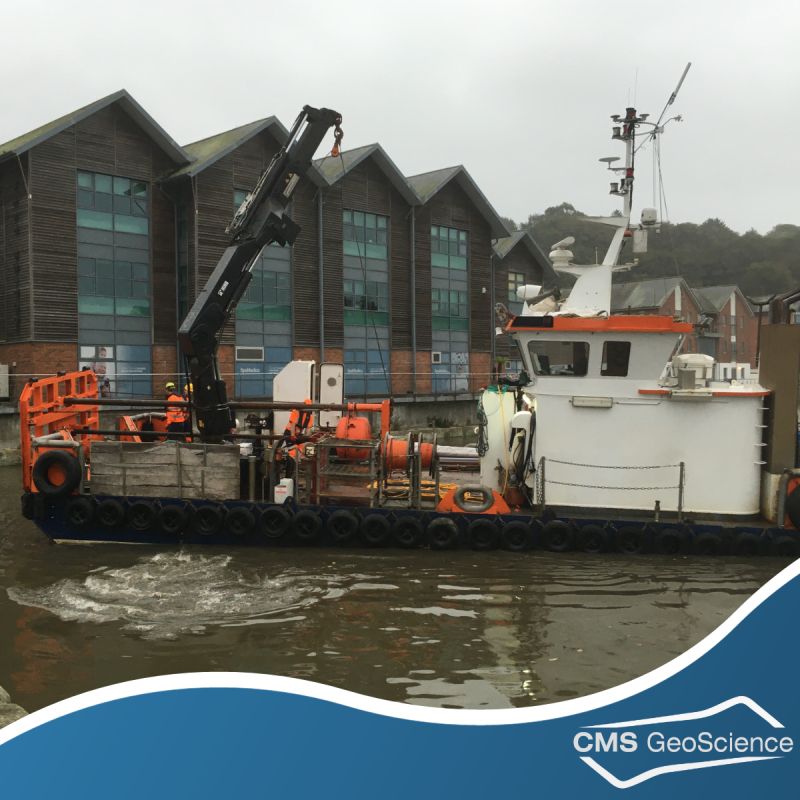 CMSGeoScience's tweet photo. Captain Mark Killingback, Harbour Master for Truro and Penryn, managed to snap this shot of the crew in action in #Truro and had this to say about the job:

‘Good job, well done Seawide Services and CMS GeoScience Ltd. A great local Cornish team. Cutting edge from #Kernow’ https://t.co/dJcfj7b3rg