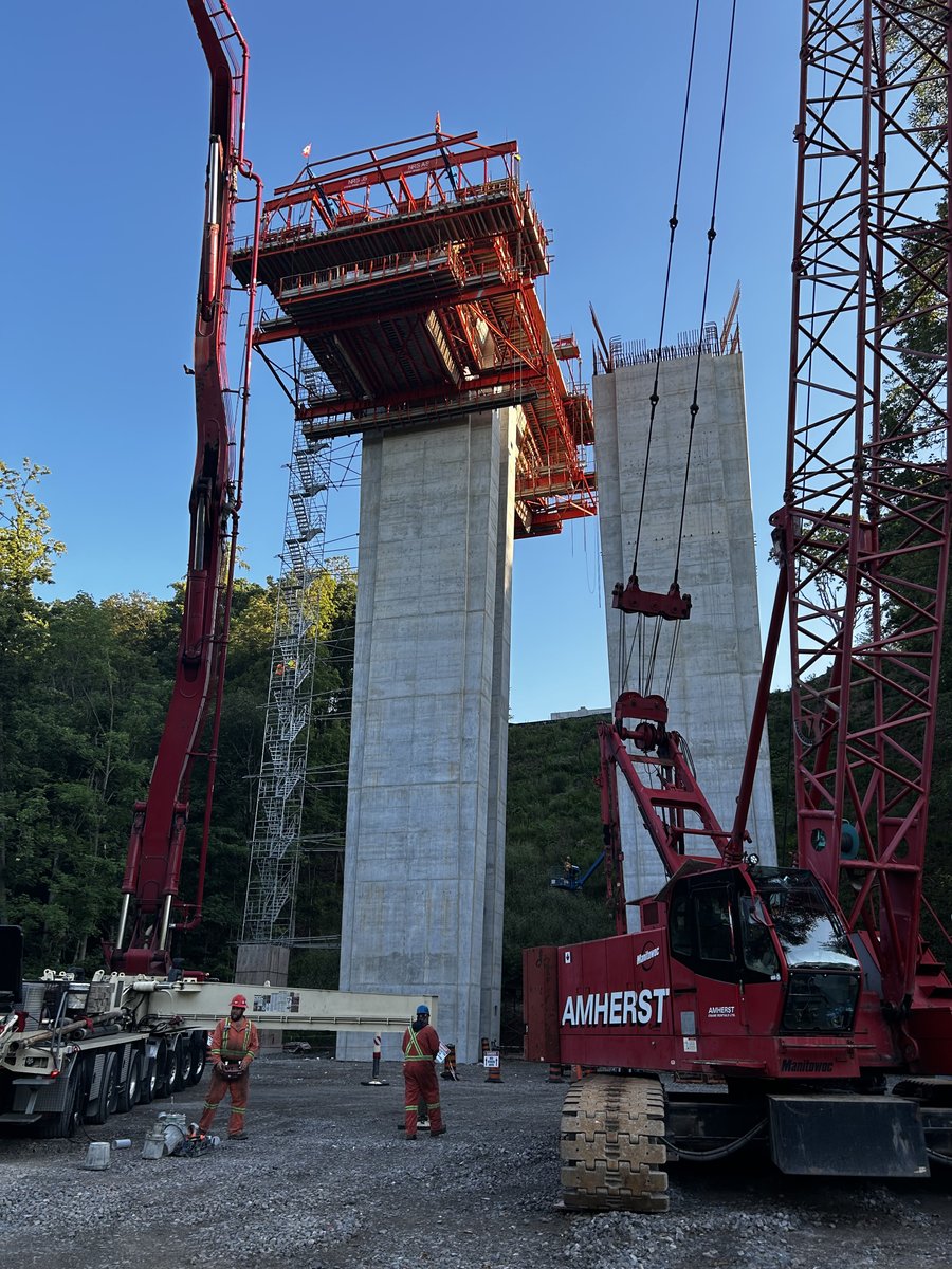 COWI_NA's tweet photo. COWI has been working along with our client @botconstruction on the William Halton Parkway expansion project to provide construction engineering services for segmental bridge construction. 

We are excited to share great shots of the current progress at the construction site 🙌 https://t.co/U94tnIw8R5