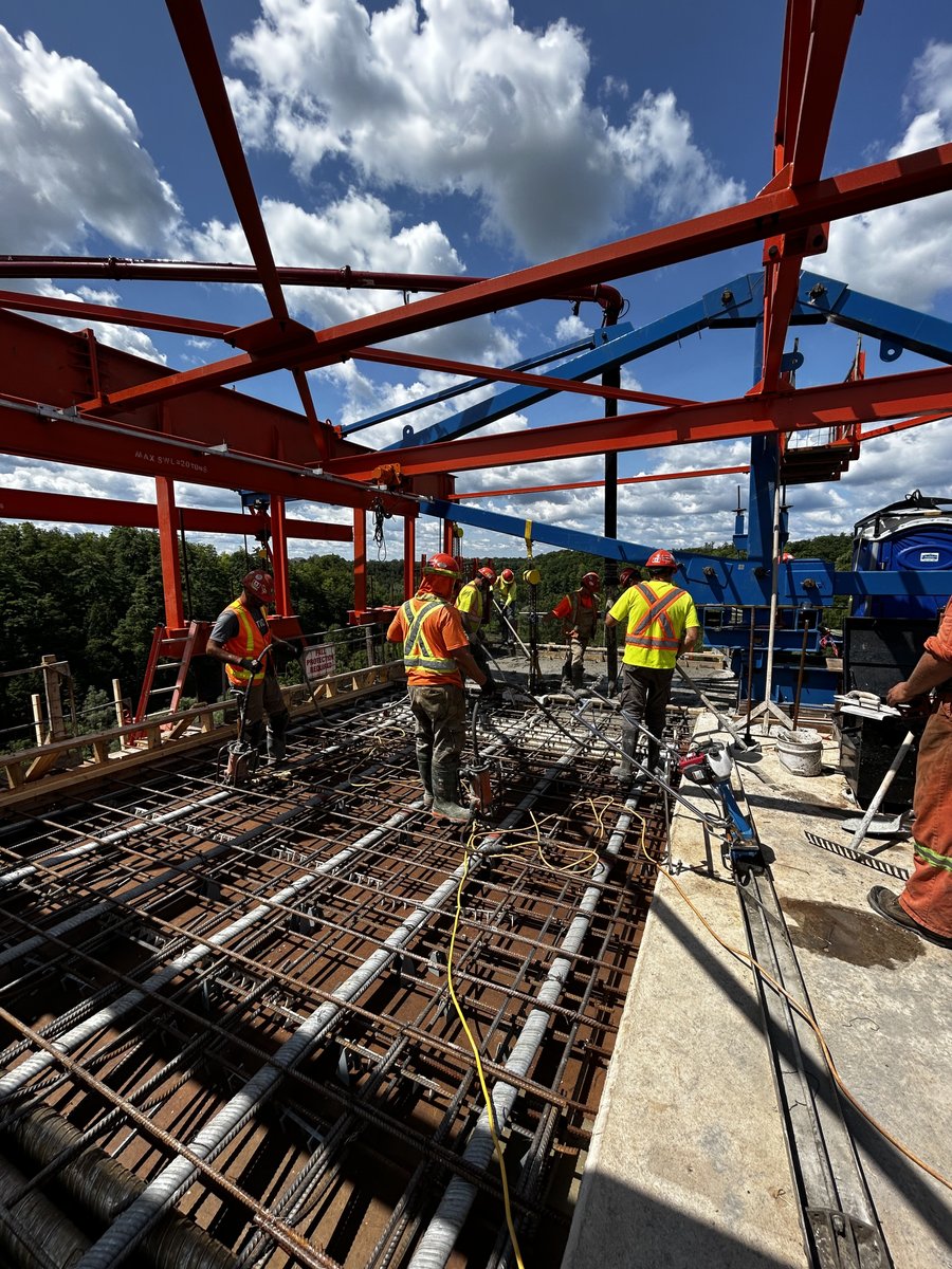 COWI_NA's tweet photo. COWI has been working along with our client @botconstruction on the William Halton Parkway expansion project to provide construction engineering services for segmental bridge construction. 

We are excited to share great shots of the current progress at the construction site 🙌 https://t.co/U94tnIw8R5