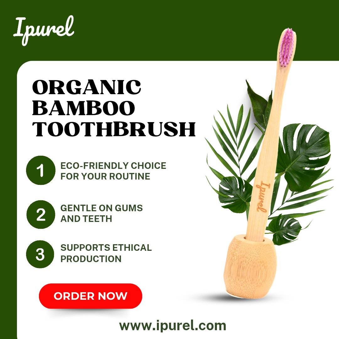 ipurelofficial's tweet photo. 🌱 Make a simple change for a greener world! 🌍 Ditch the plastic toothbrush and go bamboo for an eco-friendly smile makeover. 🦷💚 Let's brush away plastic pollution, one sustainable choice at a time! #Sustainability #BambooToothbrush #PlasticFree #SmileGreen 😁🎋 https://t.co/Fx9jxLv5zO