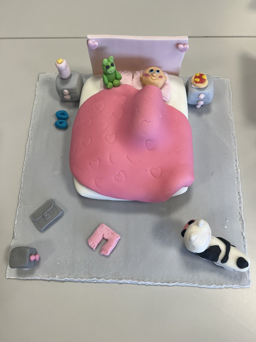 GirvanAcadHE's tweet photo. Bed scene cakes made by Practical Cake Craft pupils. Well done 👏🏻 https://t.co/X7KhRtYPA4