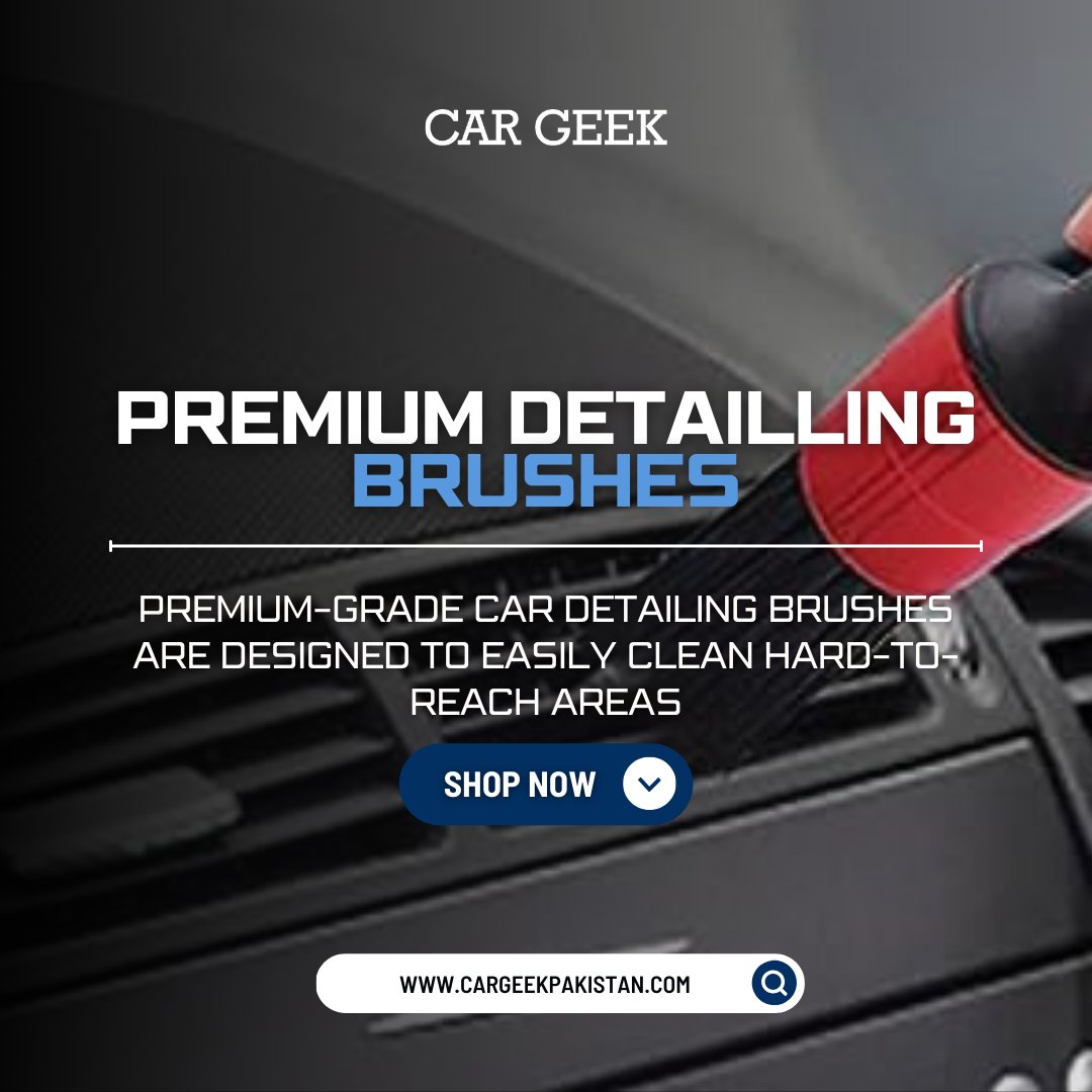 Buy the finest car detailing brushes from Car Geek Pakistan!

Shop Now : cargeekpakistan.com

#cargeek #carcare #carcareproducts #limitlesscarcare #carairpresser #caracessories #car #carutilities #airpress #TXR #carairpress #instagood #carproducts #carsupplies #passion