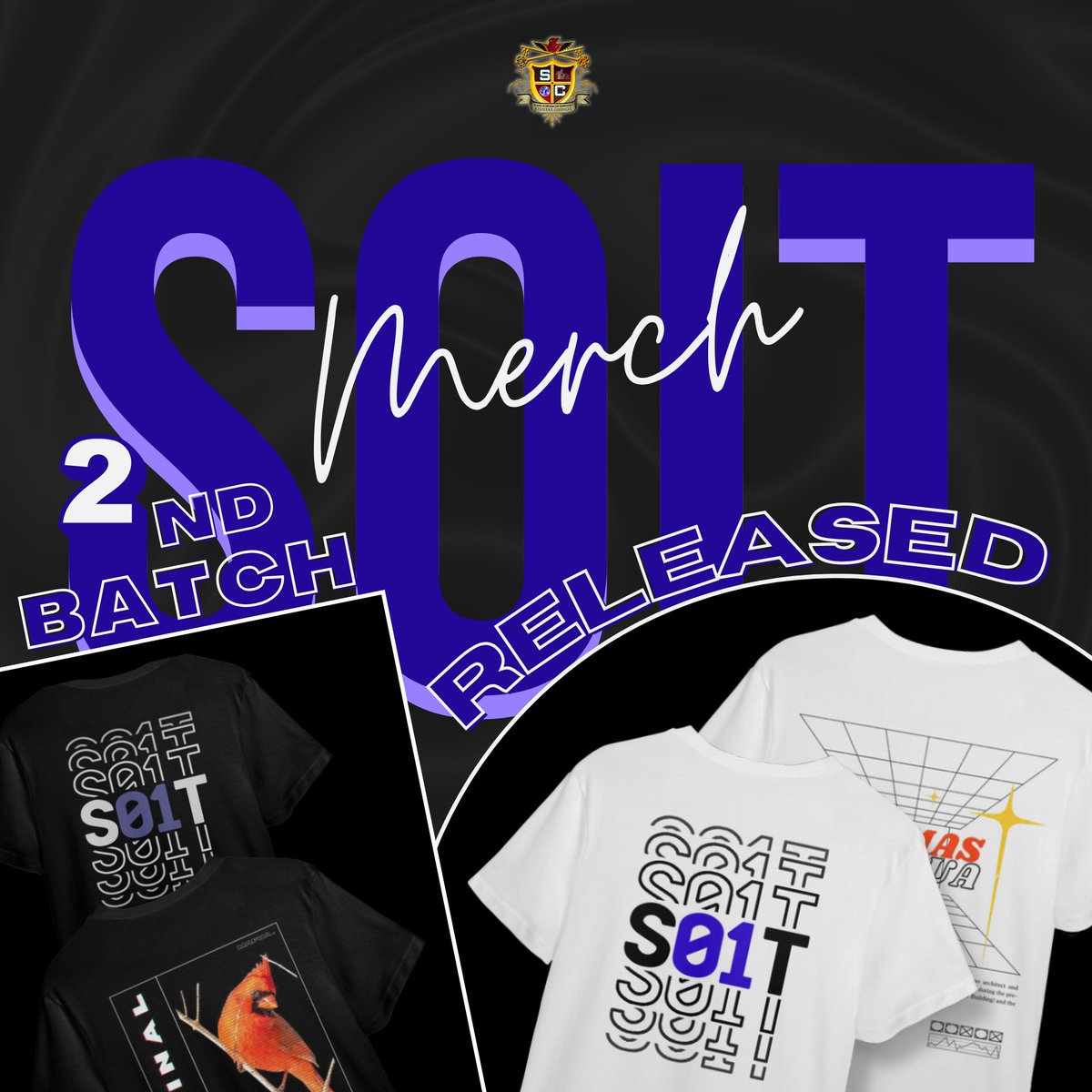 MapuaSoitSC's tweet photo. 🔊📦Your ordered 𝑺𝑶𝑰𝑻 𝑻-𝑺𝑯𝑰𝑹𝑻 𝑴𝑬𝑹𝑪𝑯 𝒂𝒓𝒆 𝒓𝒆𝒂𝒅𝒚 𝒇𝒐𝒓 𝑷𝑰𝑪𝑲-𝑼𝑷starting 𝗢𝗰𝘁𝗼𝗯𝗲𝗿 𝟯, 𝟮𝟬𝟮𝟯, @ 𝟵:𝟬𝟬 𝗔𝗠 𝗼𝗻𝘄𝗮𝗿𝗱𝘀! Swing by the 𝗦𝗖 𝗿𝗼𝗼𝗺 anytime this week to claim them. 😄👍. Enjoy your new merch! ✨ 🎉 https://t.co/gyzmYdzC22