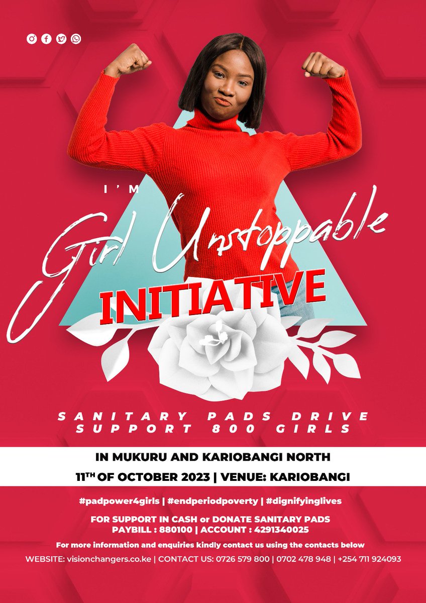 ChangersKenya's tweet photo. Did you know that 7 out of 10 girls miss school every month due to lack of access to sanitary pads?
Donate in cash or kind to help keep girls in school in Mukuru and Kariobangi.
#endperiodpoverty #padpower4girls #dignifyinglives https://t.co/hnKTpsPPAO