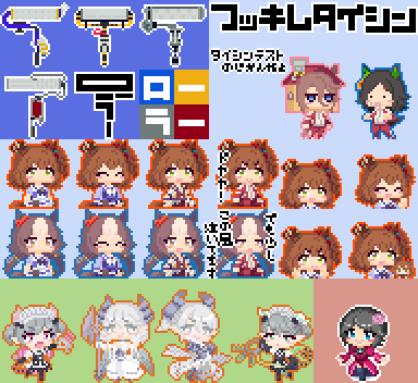 #みなさん去年の今頃はどんな絵描いてましたか #ドット絵 
なぜか8-9月のまとめがなかったので7月と10月のドット絵
なにしてたんだっけ...? 