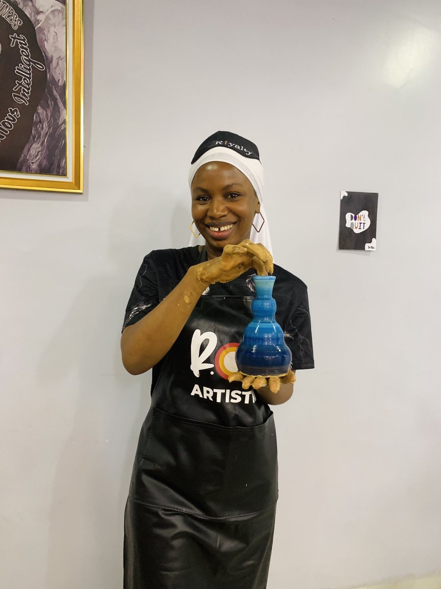 thetribenigeria's tweet photo. From novice to pro in a jiffy!

That’s how starts do🤩🔥

#dearcreator #tribecommunity #royartistry #potteryinlagos https://t.co/uerNmwa18k