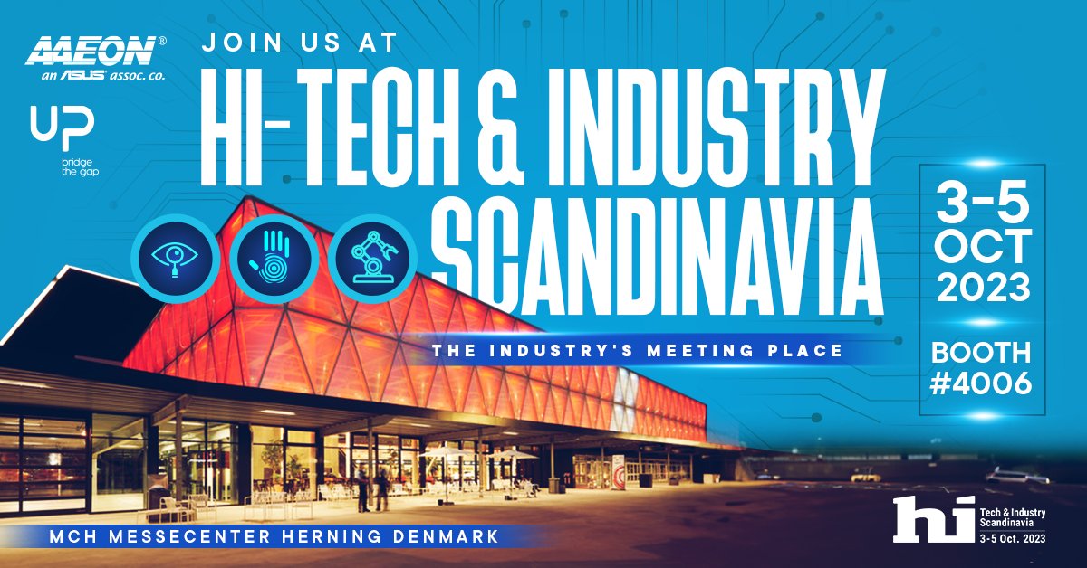 AAEON's tweet image. HI Tech & Industry Scandinavia Sets the Stage for AAEON Live Product Demos
Date: October 3-5, 2023
Booth: #4006, Hall E
Venue: MCH Messecenter Herning, Denmark
aaeon.com/en/ni/hitech-i…
#expo #AI #embeddedcomputing
