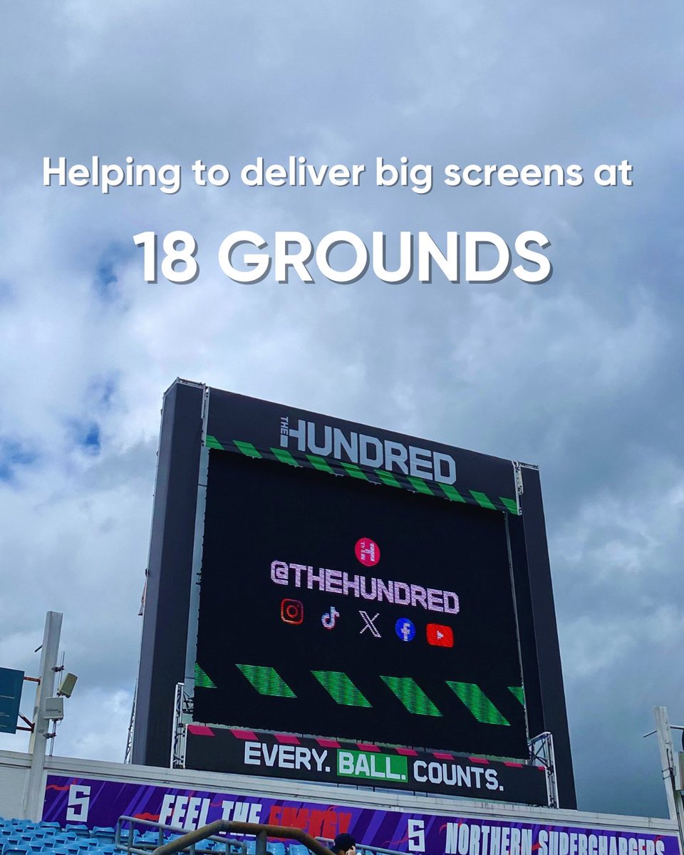 tellyork's tweet photo. It has been an amazing summer for our 13 crew working on big screens for England Cricket at 18 grounds across the country. Our teams helped provide infotainment on 105 different days in Tell's 11th year of working on cricket. 

#BigScreens #Infortainment #Cricket #SportsPres https://t.co/aYyMYMTmdm