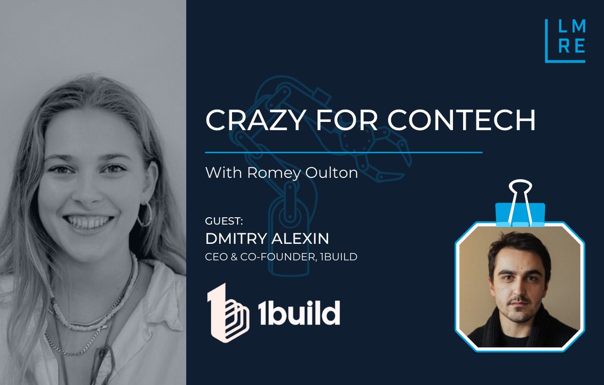 LMREPropTech's tweet photo. This week on Crazy for ConTech, Romey spoke with Dmitry Alexin, CEO &amp; Co-Founder of @1build_inc, who provides universal access to millions of #construction costs via an easy-to-use integration.

Read the full interview below to find out more 👇

https://t.co/l6ODdZ7jCn https://t.co/HNbN93d7Du