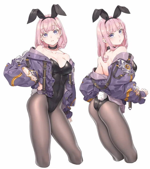 2020年設計的"科技服兔女郎"終於完成了(模型在上海WF販售白模)原畫: 方向錯亂原型: 卡卡  塗裝: 咖音  攝影: phinxu   