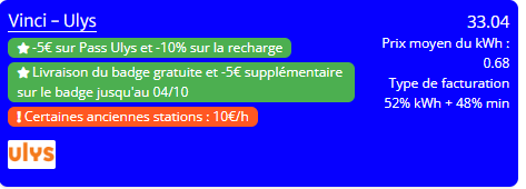 chargeprice's tweet photo. Jusqu'au 04/10 le Pass @Ulys_et_Vous est à 9,90€ en lieu de 19,90€ et la livraison est gratuite. Le cashback de -10% sur le prix de la recharge est toujours inclu et l'offre est sans engagement. Voici le lien d'affiliation :
https://t.co/rYVWX0YxoU #ev #emobility #ulys https://t.co/8sF9Prv4e2