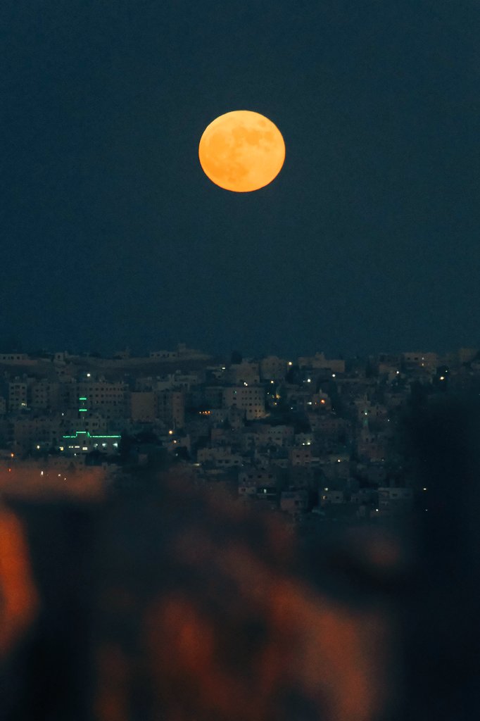 Full moon #amman #Jordan