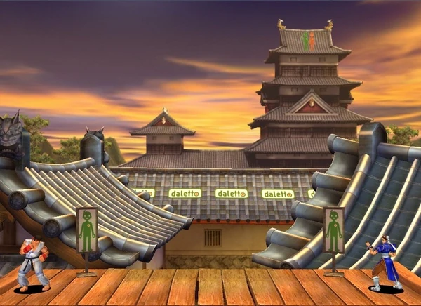 ShotoGamer's tweet photo. Different iteration of Ryu like SF2 stages in 3D games. And also bonus unused #RyuStage concept art #TatsunokoVsCapcom #SFOnlineMouseGeneration https://t.co/2PkLrnCjHL