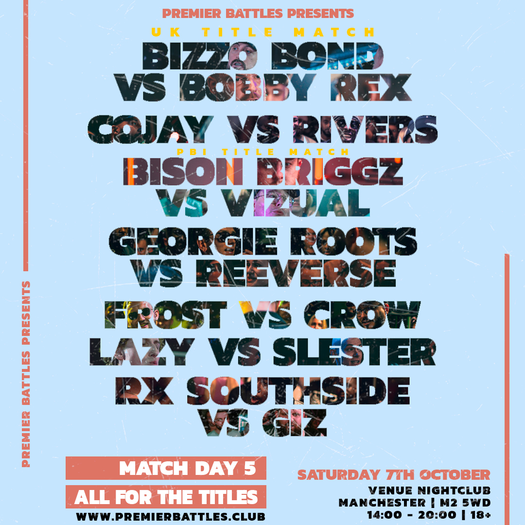 5 Days!!

Limited number of tickets remaining!

premierbattles.club